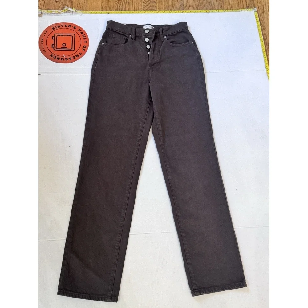 Pacsun Brown High‎ Rise Button Fly Dad Jeans in Women's Size 24